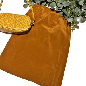 Vintage faux suede pencil skirt SP